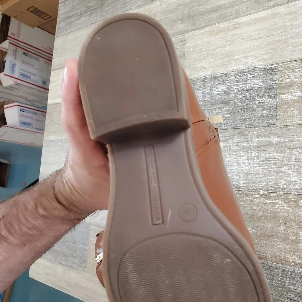 Tommy Hilfiger Womens Tan Brown‎ Diyana Boots Sz 6.5 Zip Up Ankle Booties